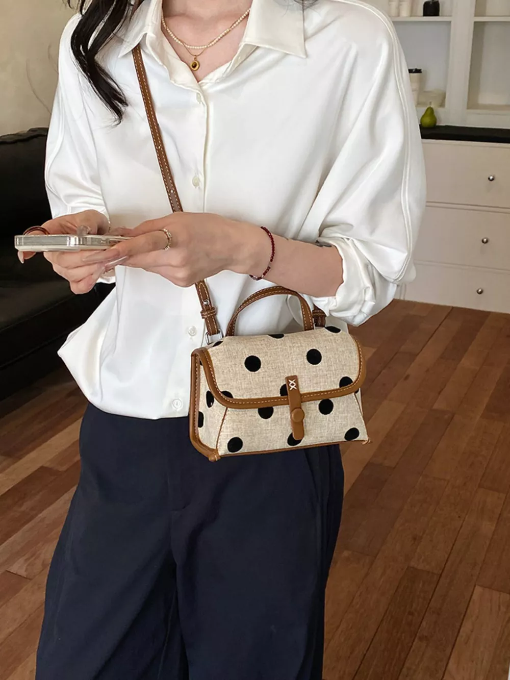 Polka Dot Crossbody Bag, image 2