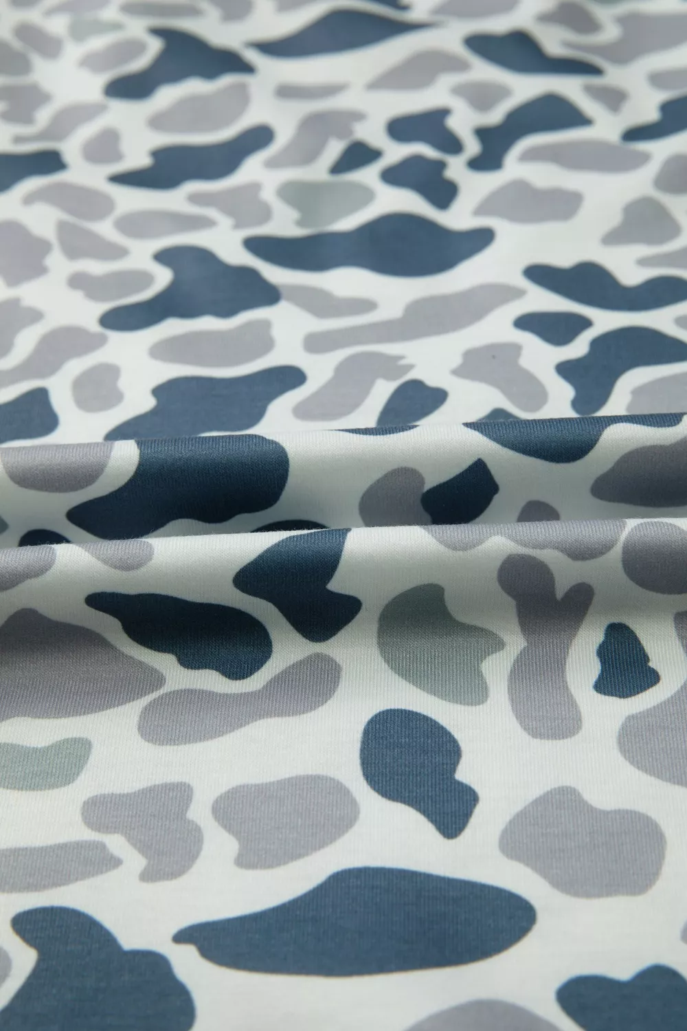 Camo Print V-Neck Pocket T-Shirt, image 2