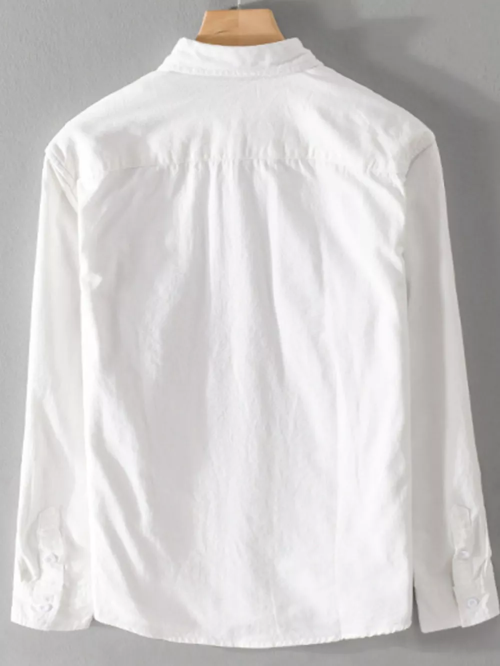 Men's Plus Size Button Up Long Sleeve Shirt, image 3
