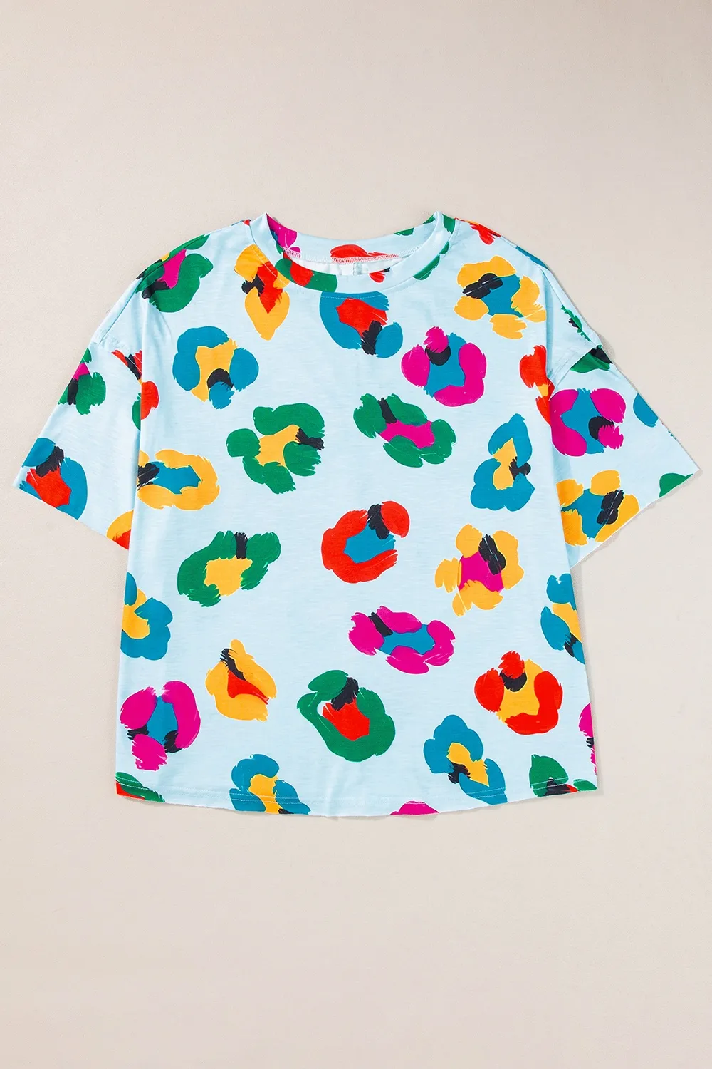 Printed Round Neck Half Sleeve Top, image 2