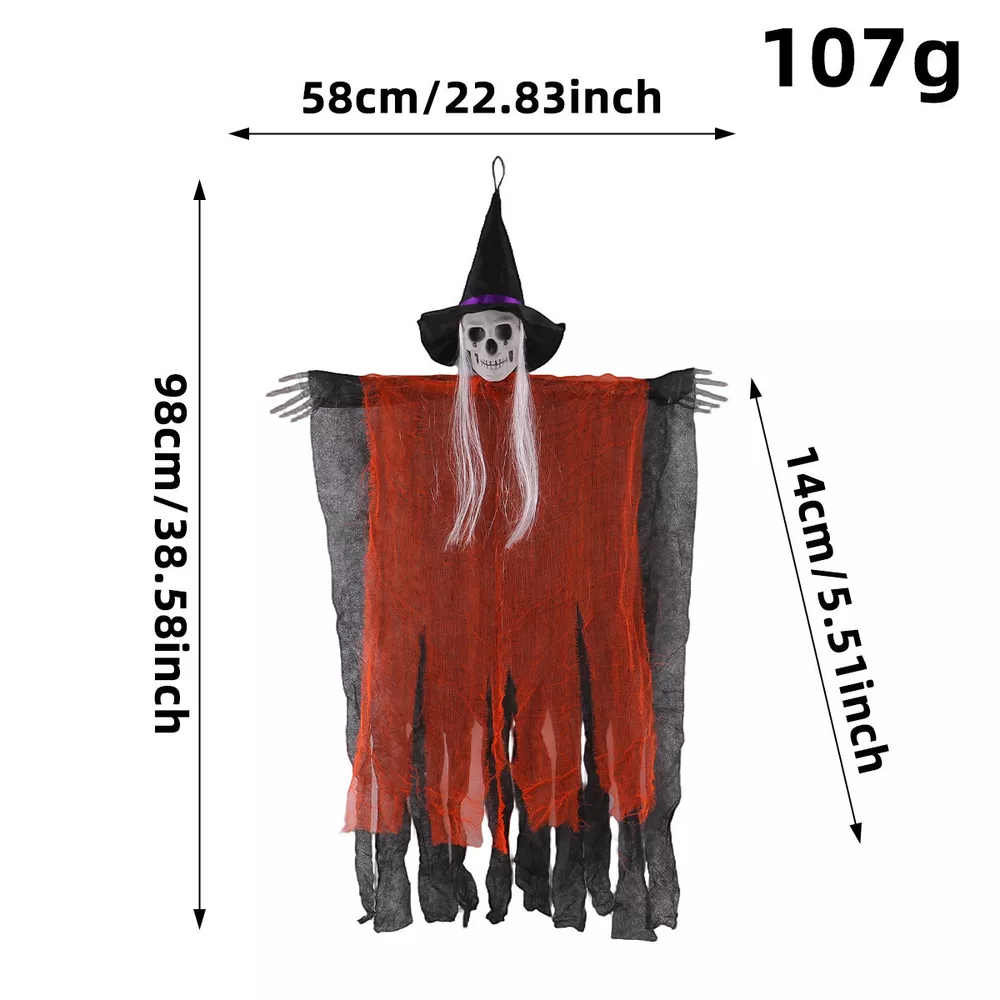 Halloween Skeleton Hanging Ghost Hanging Decorative Ornament, image 8