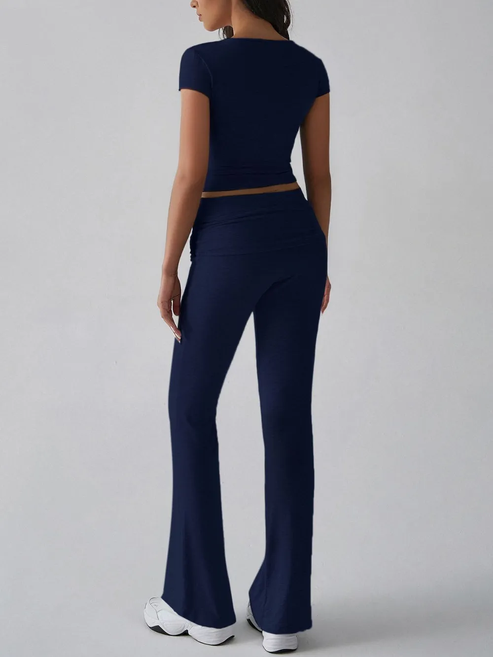 V-Neck Top and Bootcut Leggings Set, image 19