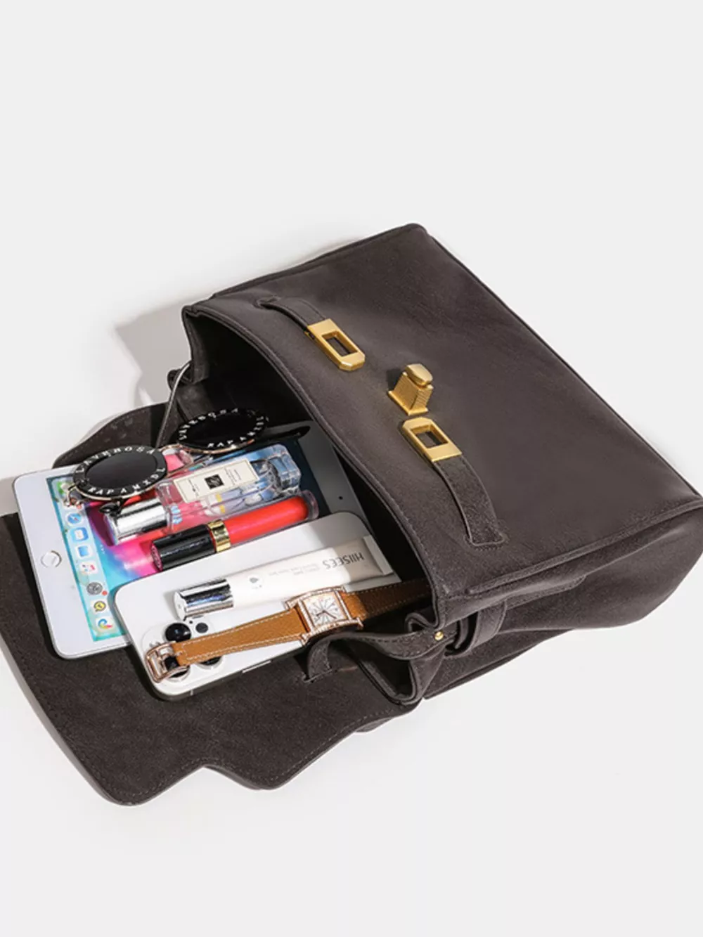 Buckle Closure Shoulder Bag, image 8