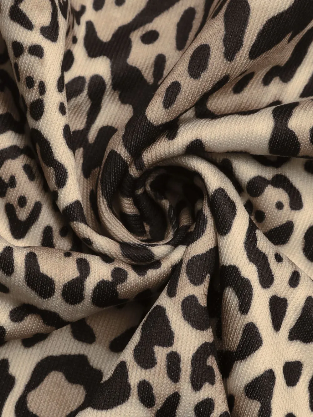 Leopard Open Front Long Sleeve Jacket, image 9