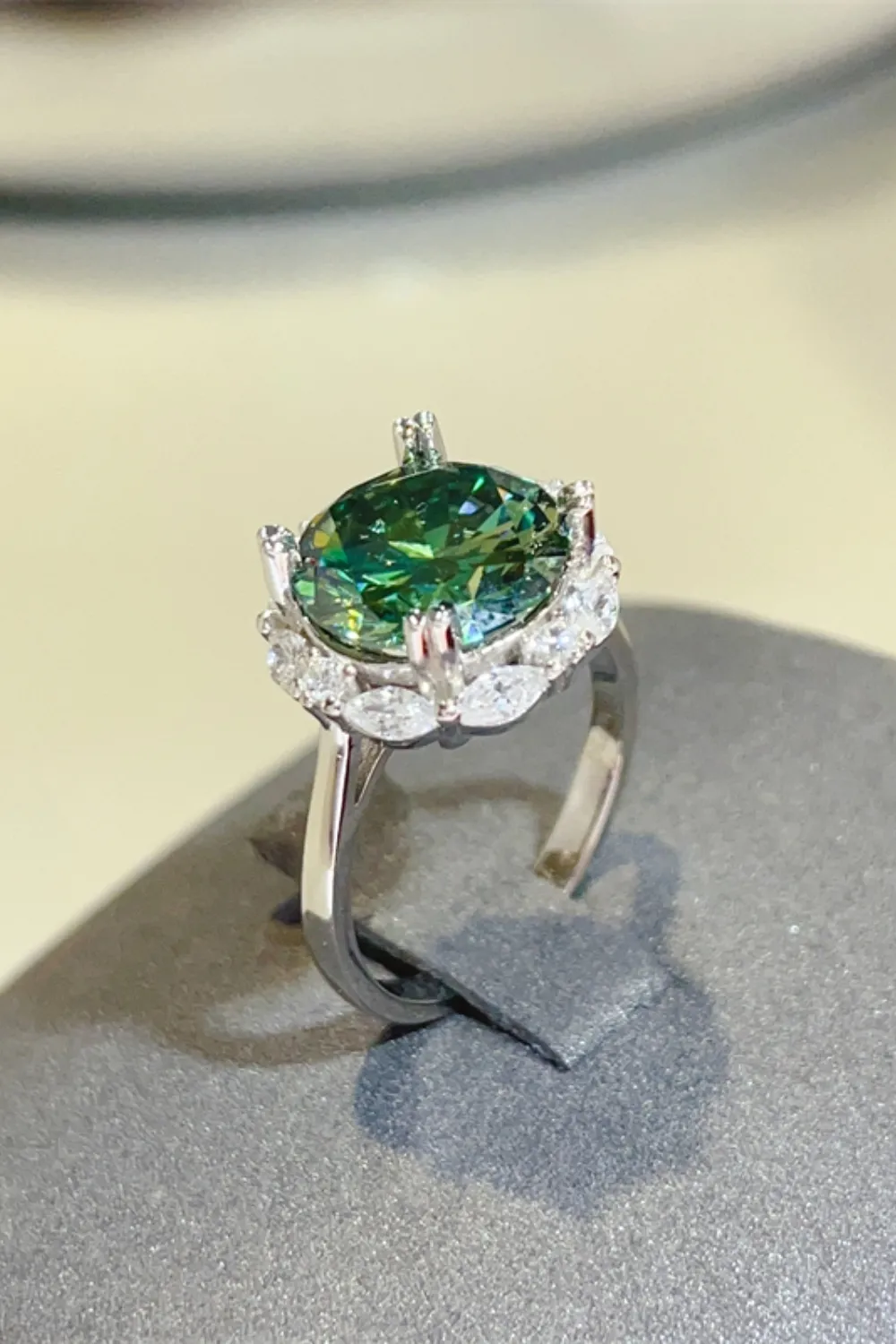 5 Carat Moissanite 925 Sterling Silver Ring, image 3