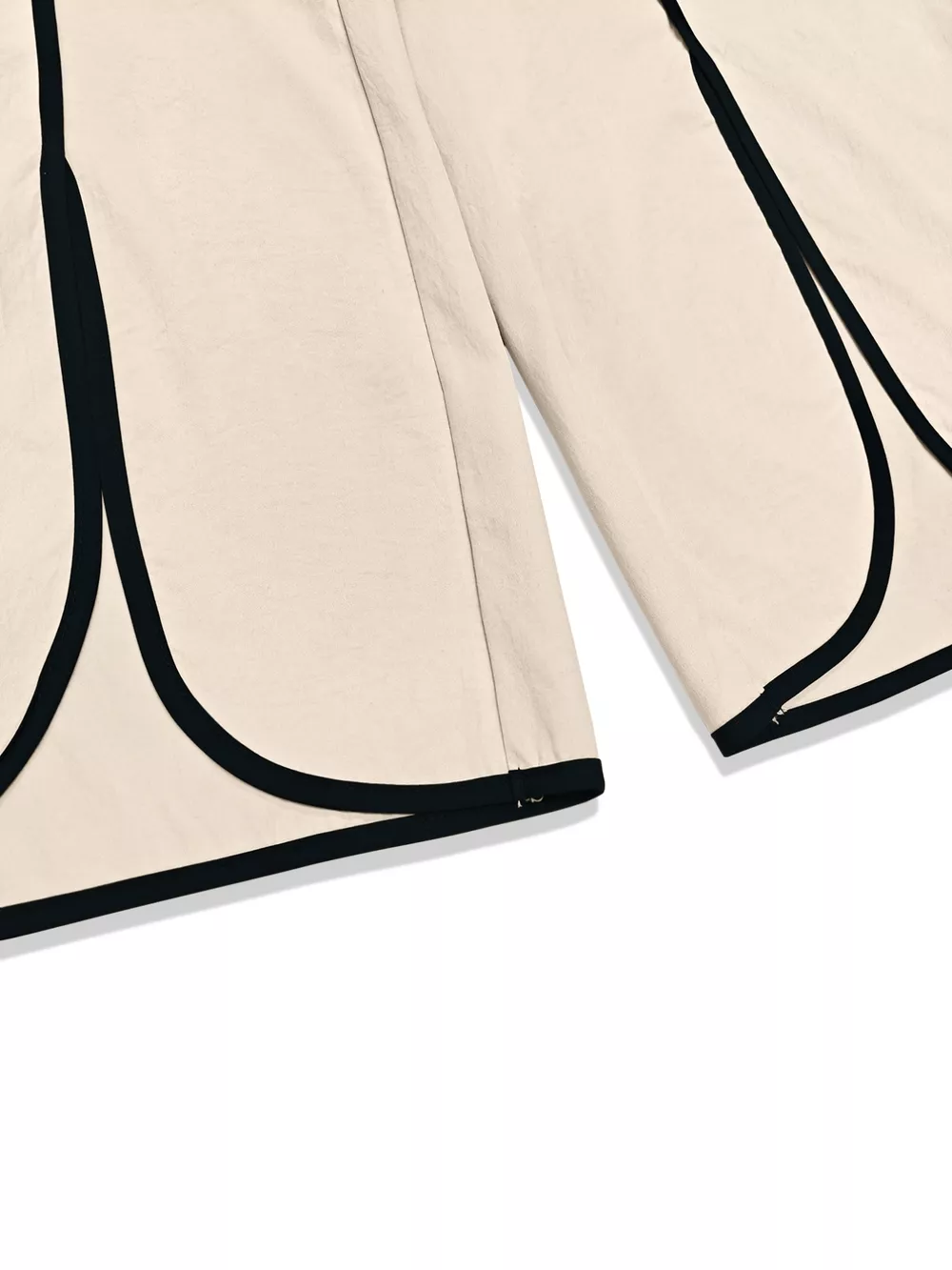 Contrast Trim Top and Wide Leg Pants Set, image 2