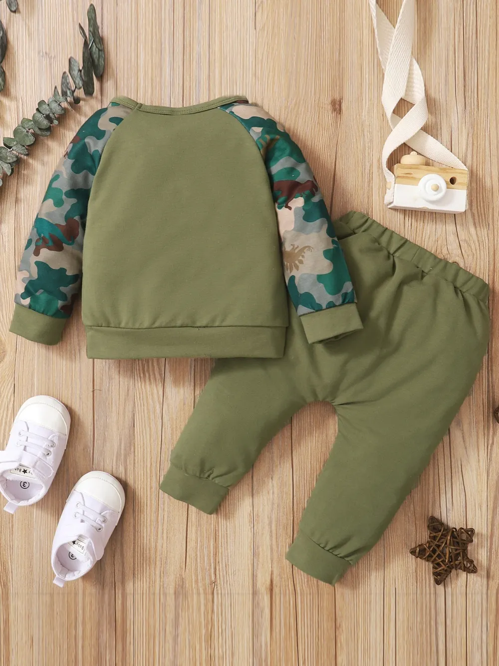 Children's Camouflage Top and Pants Set, image 2