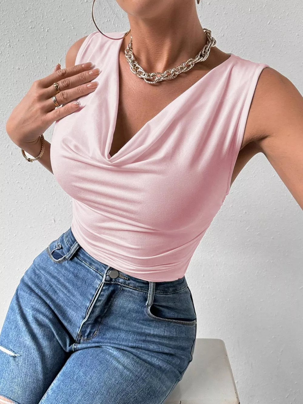 Cowl Neck Tank, image 2