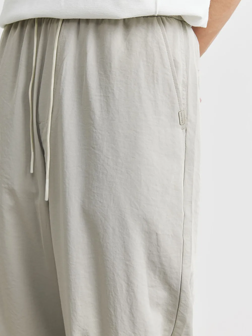 Men's Casual Drawstring Wide Leg Pants, image 8