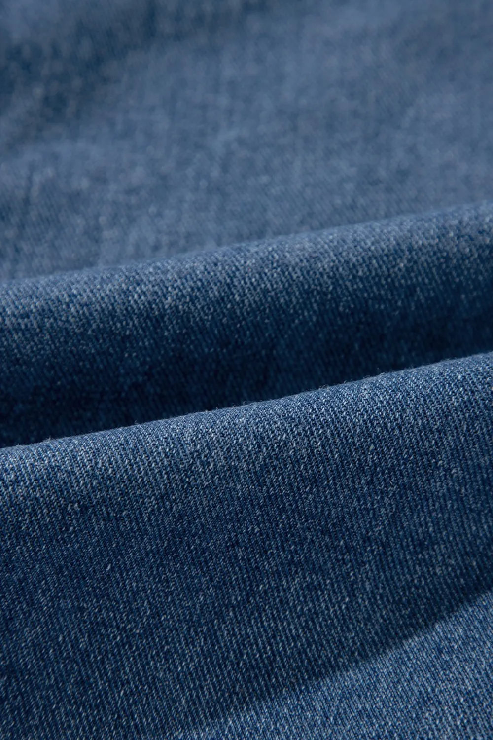 Pocketed Long Sleeve Denim Jacket, image 3