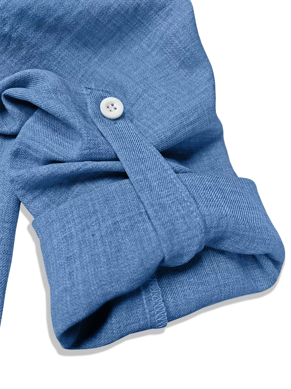 Casual Notched Roll-Up Sleeve Blouse, image 2