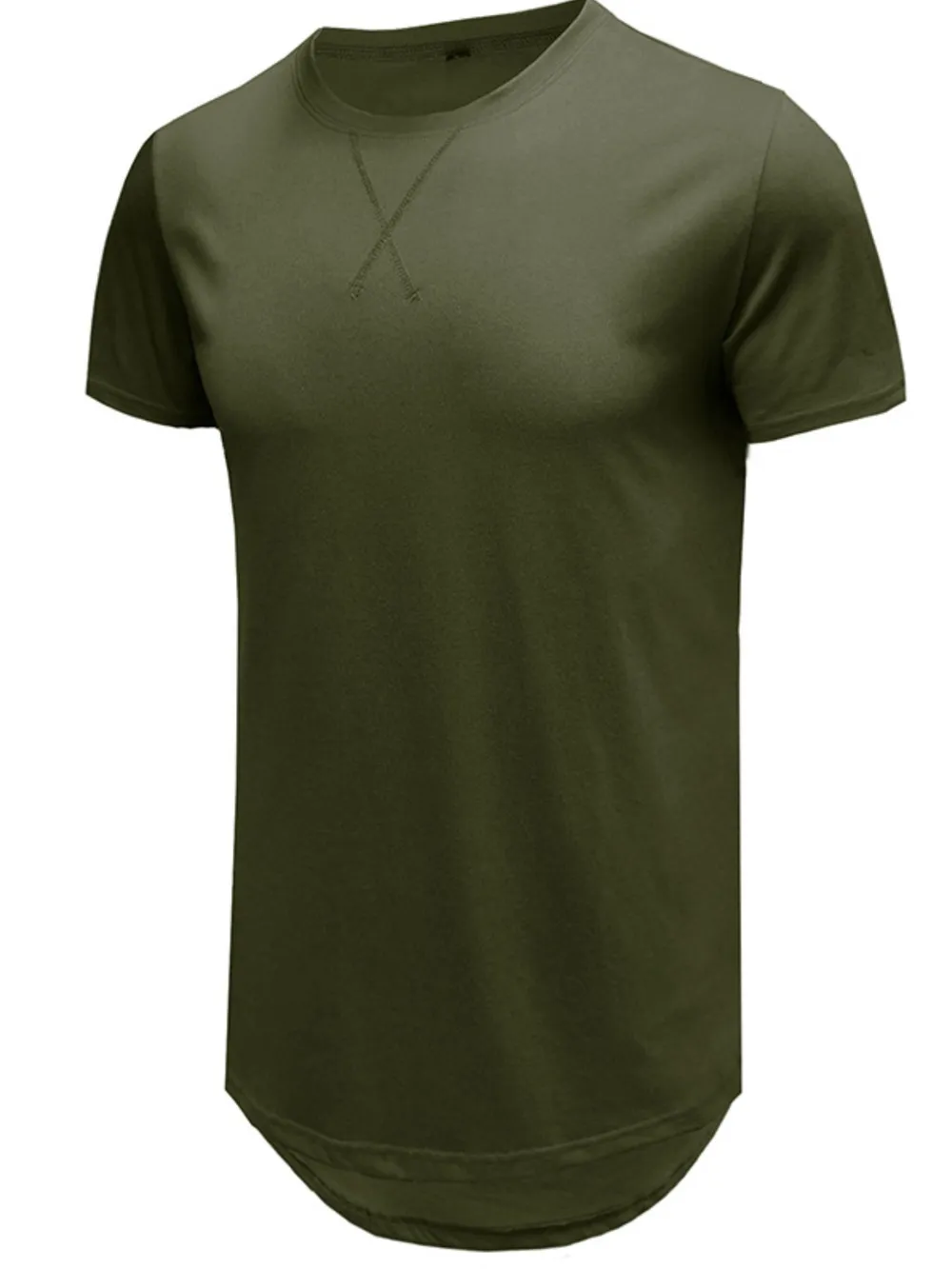 Men's Basic Curved Hem T-Shirt, image 10