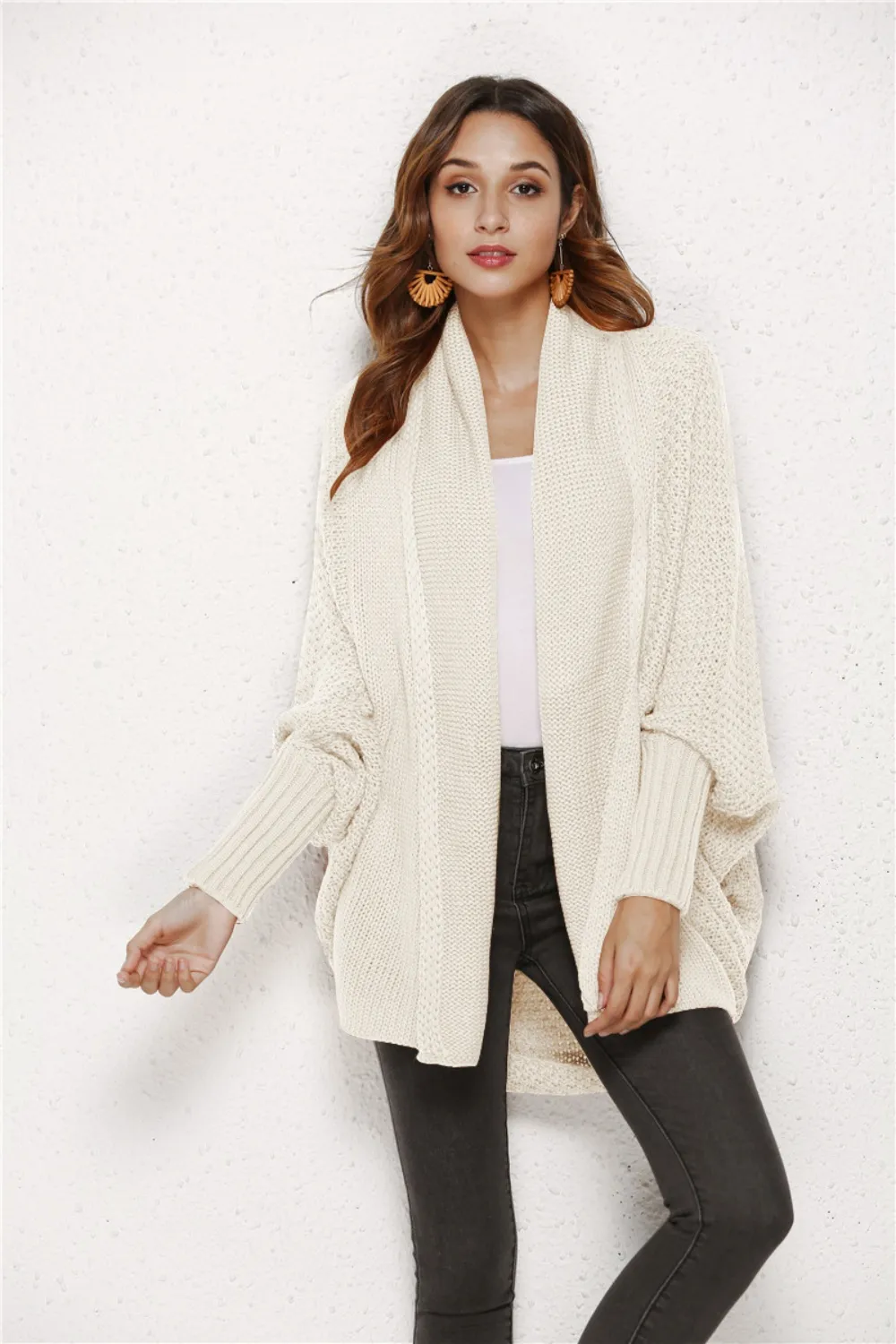 Open Front Batwing Sleeve Cardigan, image 9