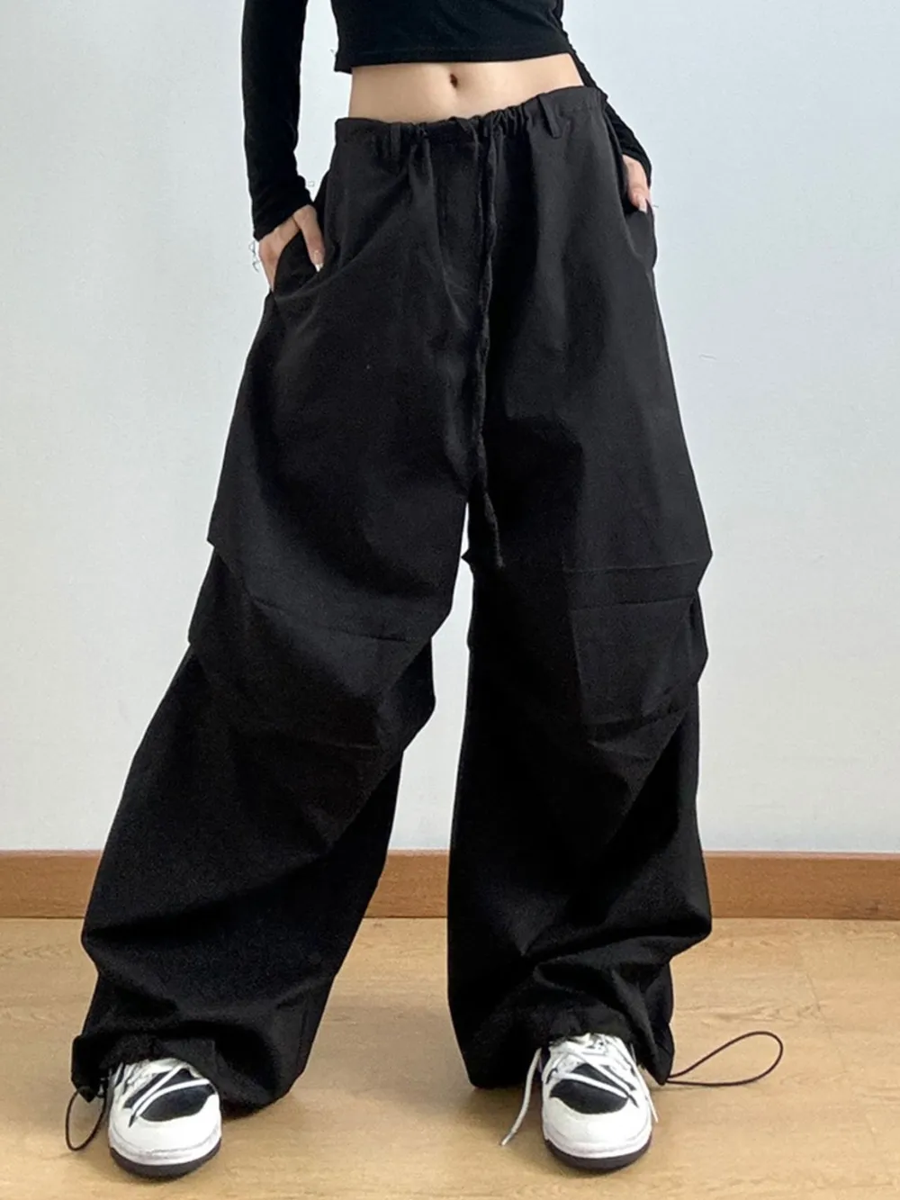 Wide Leg Casual Drawstring Pants, image 7