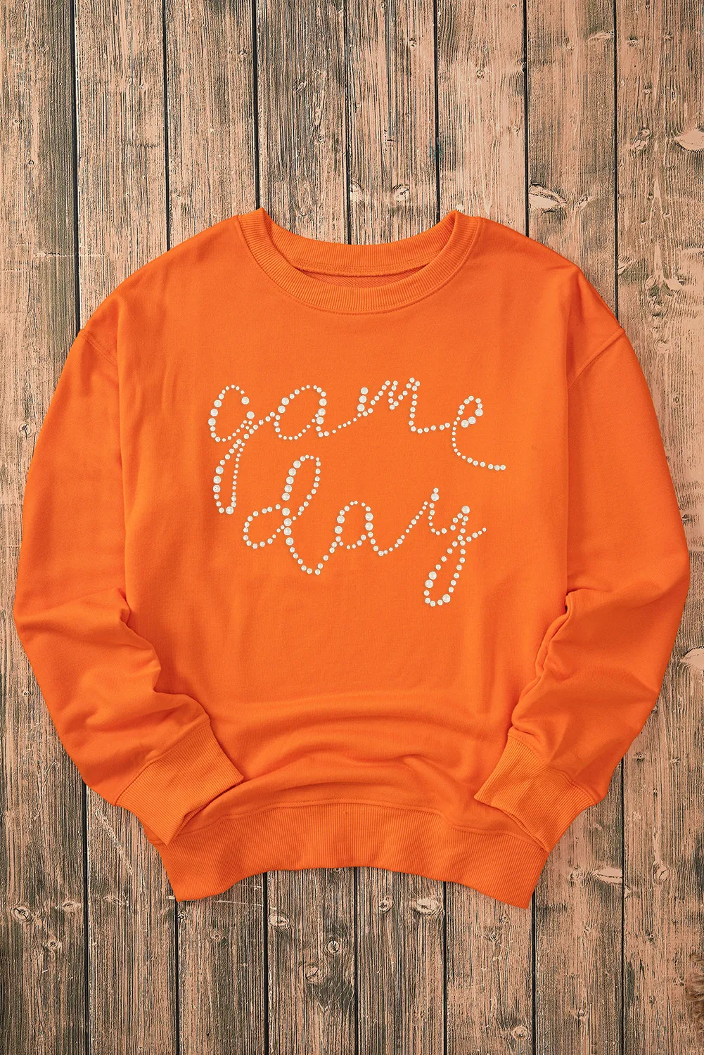 GAME DAY Round Neck Long Sleeve Sweatshirt, image 2