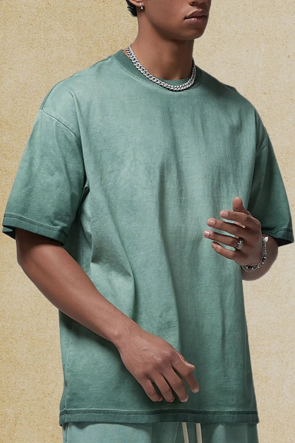 Men's Round Neck Half Sleeve T-Shirt, image 2