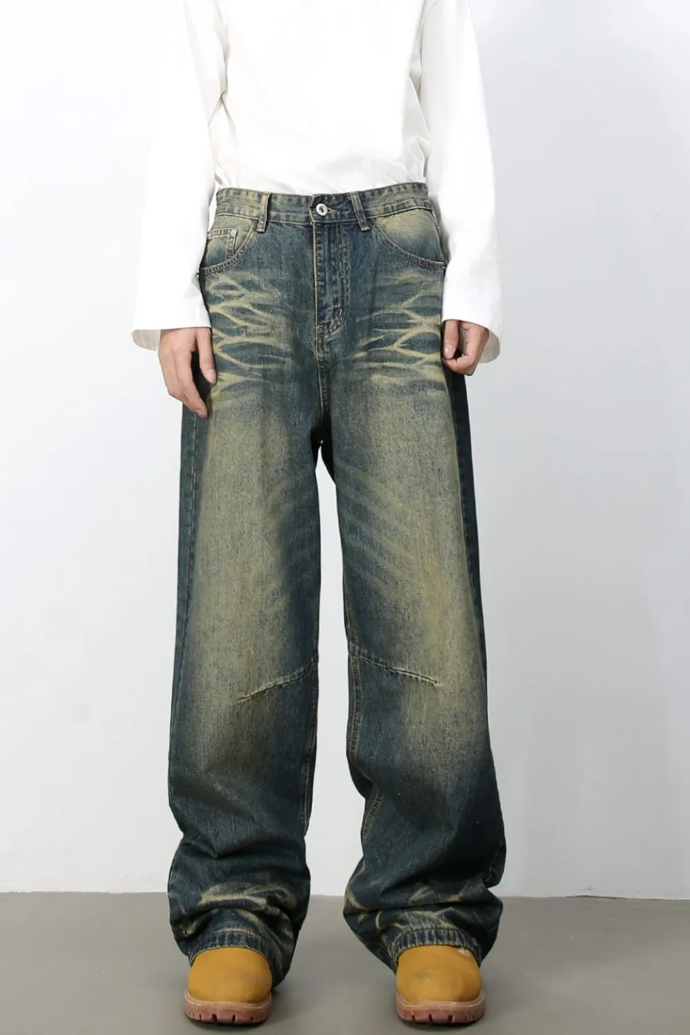Men's Wide Leg Jeans, image 4