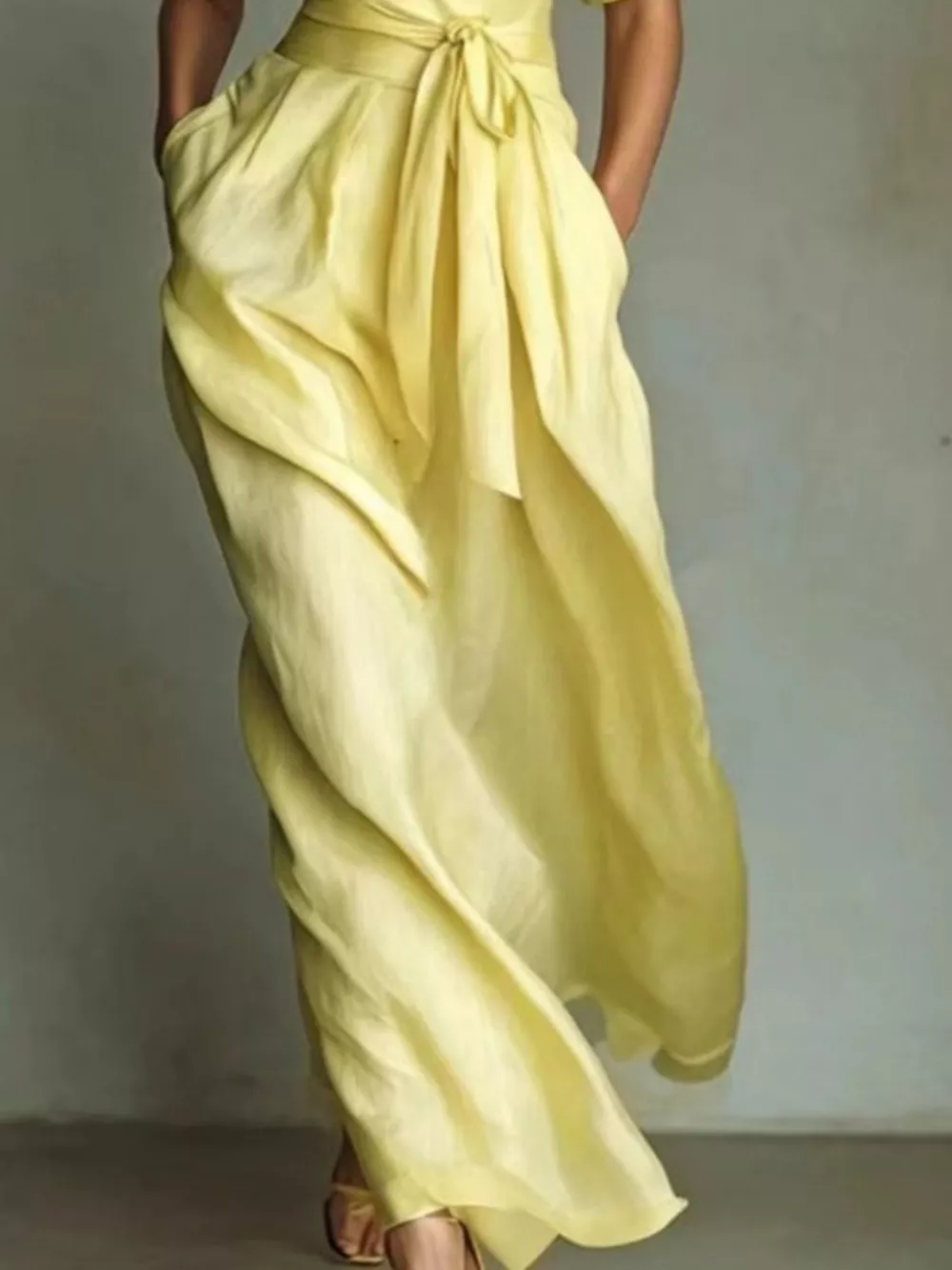 Collared Neck Maxi Shirt Dress, image 7