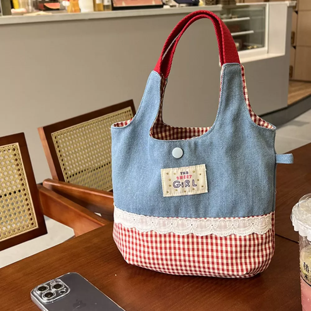 Printed Canvas Handbag, image 5
