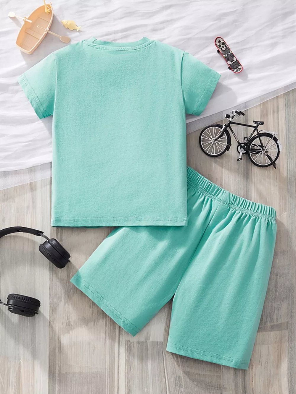 Children's Graphic Short Sleeve Tee & Shorts Set, image 5