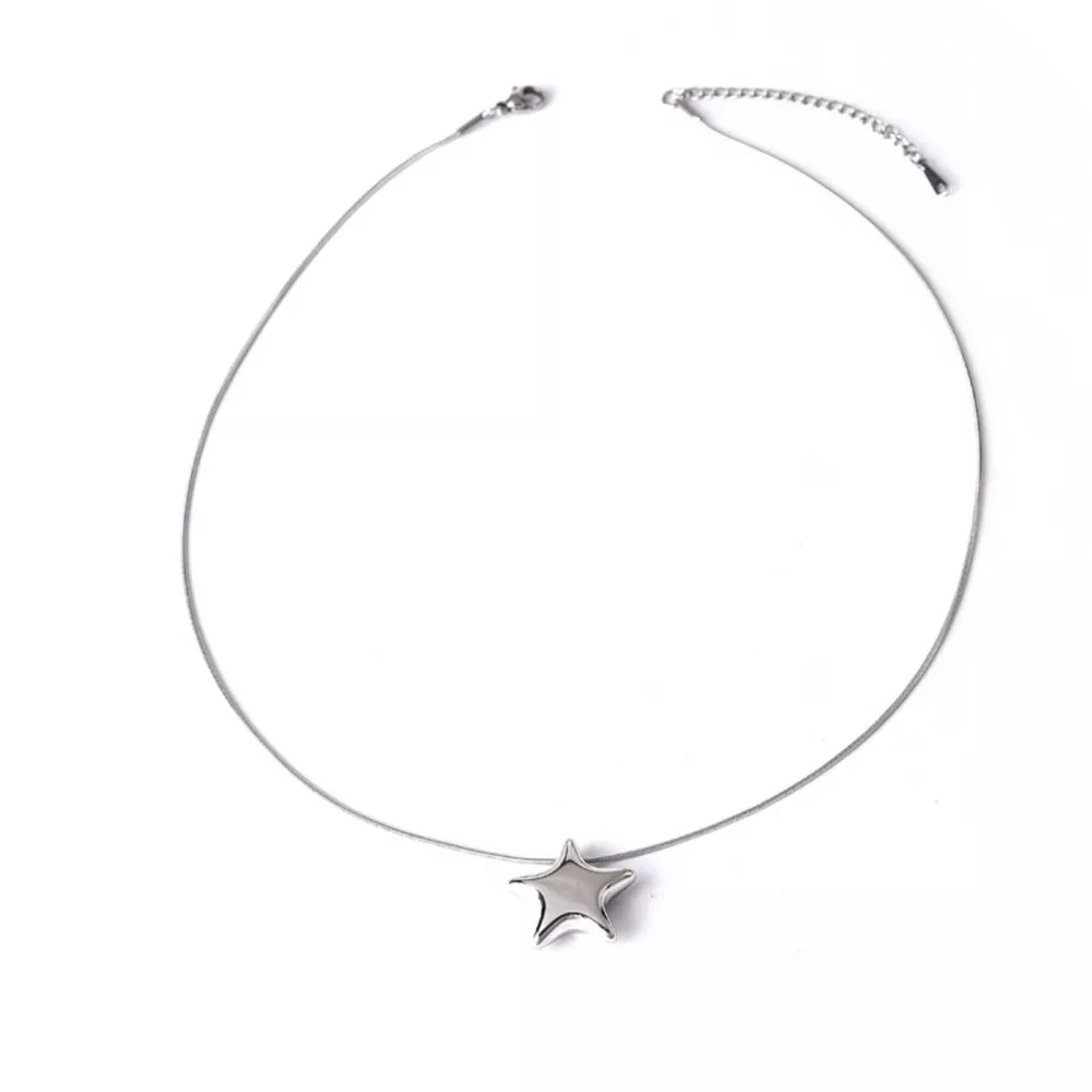 Titanium Steel Star Pendant Necklace, image 5