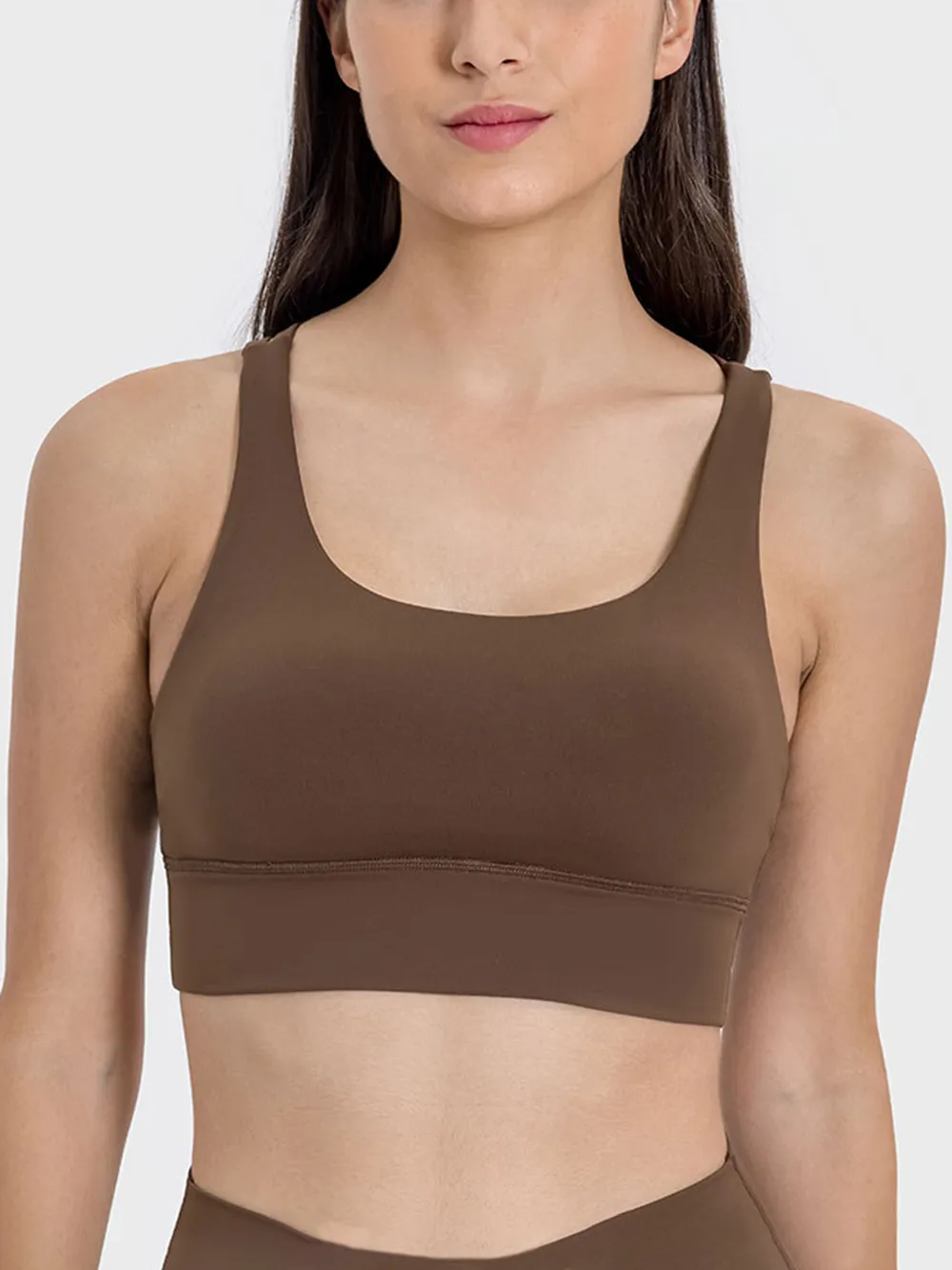 Crisscross Scoop Neck Active Tank, image 2