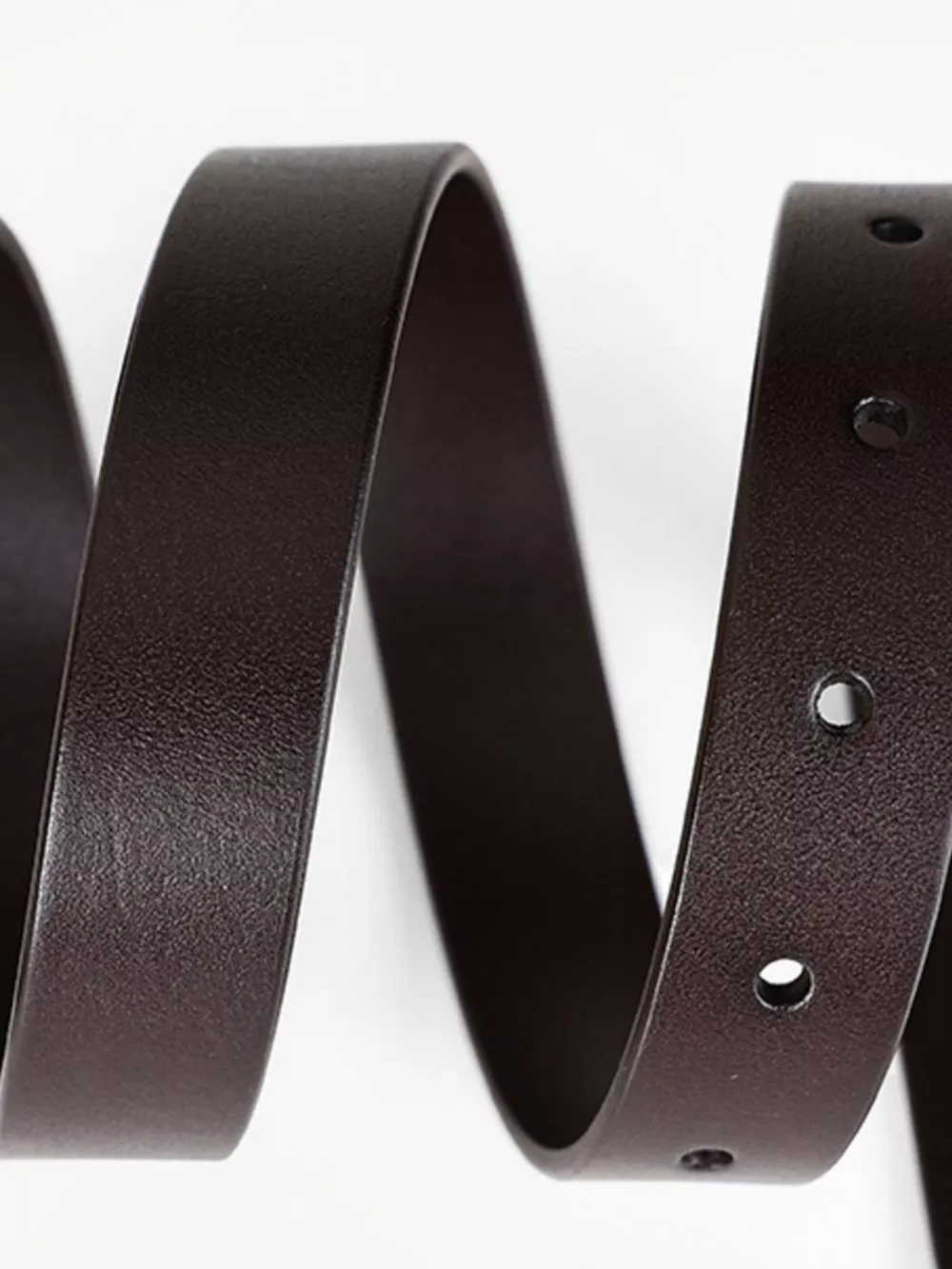 Leather Belt with Golden Buckle, image 3