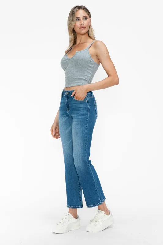 Full Size Cat's Whiskers Mid Rise Ankle Jeans, image 2
