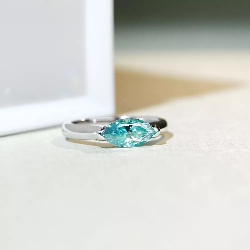 1 Carat Moissanite 925 Sterling Silver Ring, image 5