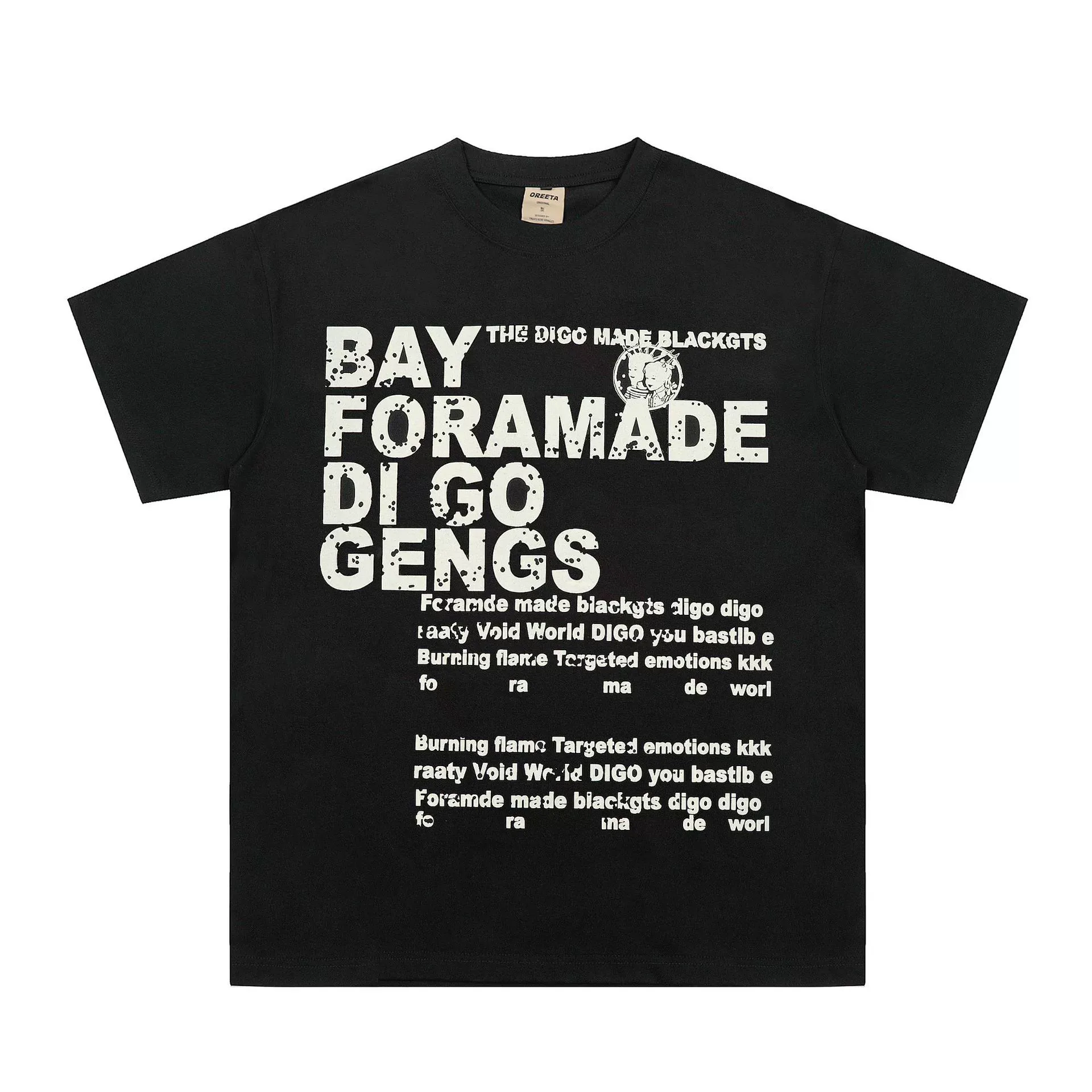 Men's Plus Size Round Neck Short Sleeve T-Shirt