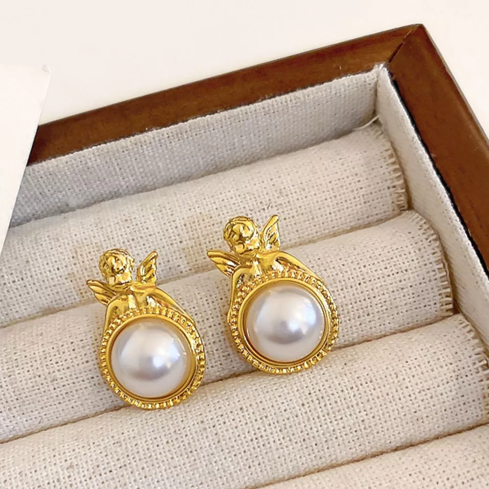 18K Gold-Plated Alloy Geometric Earrings