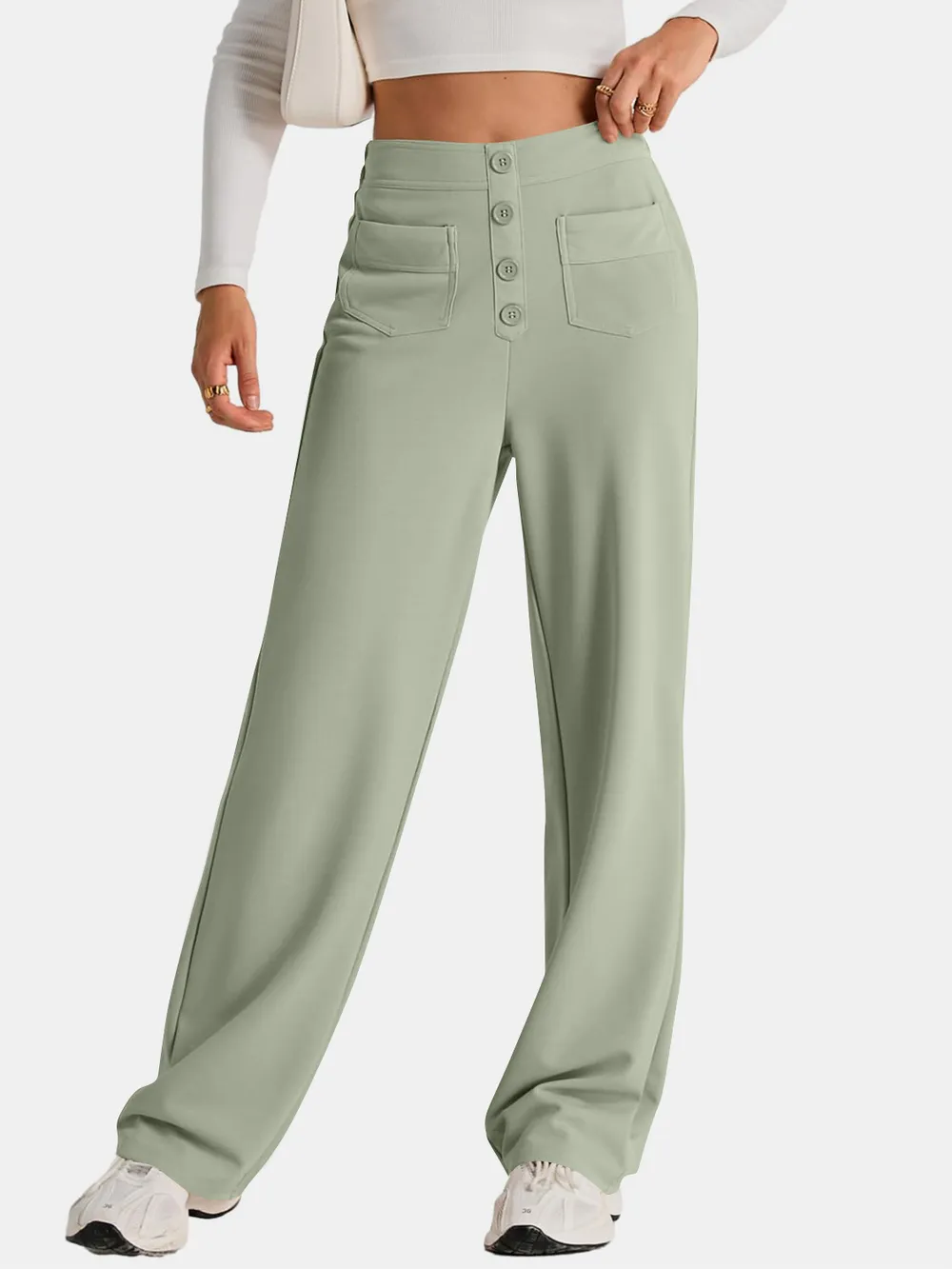 High Waist Wide Leg Pants, image 2