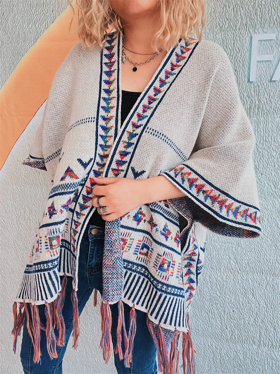 Fringe Open Front Cardigan, image 3
