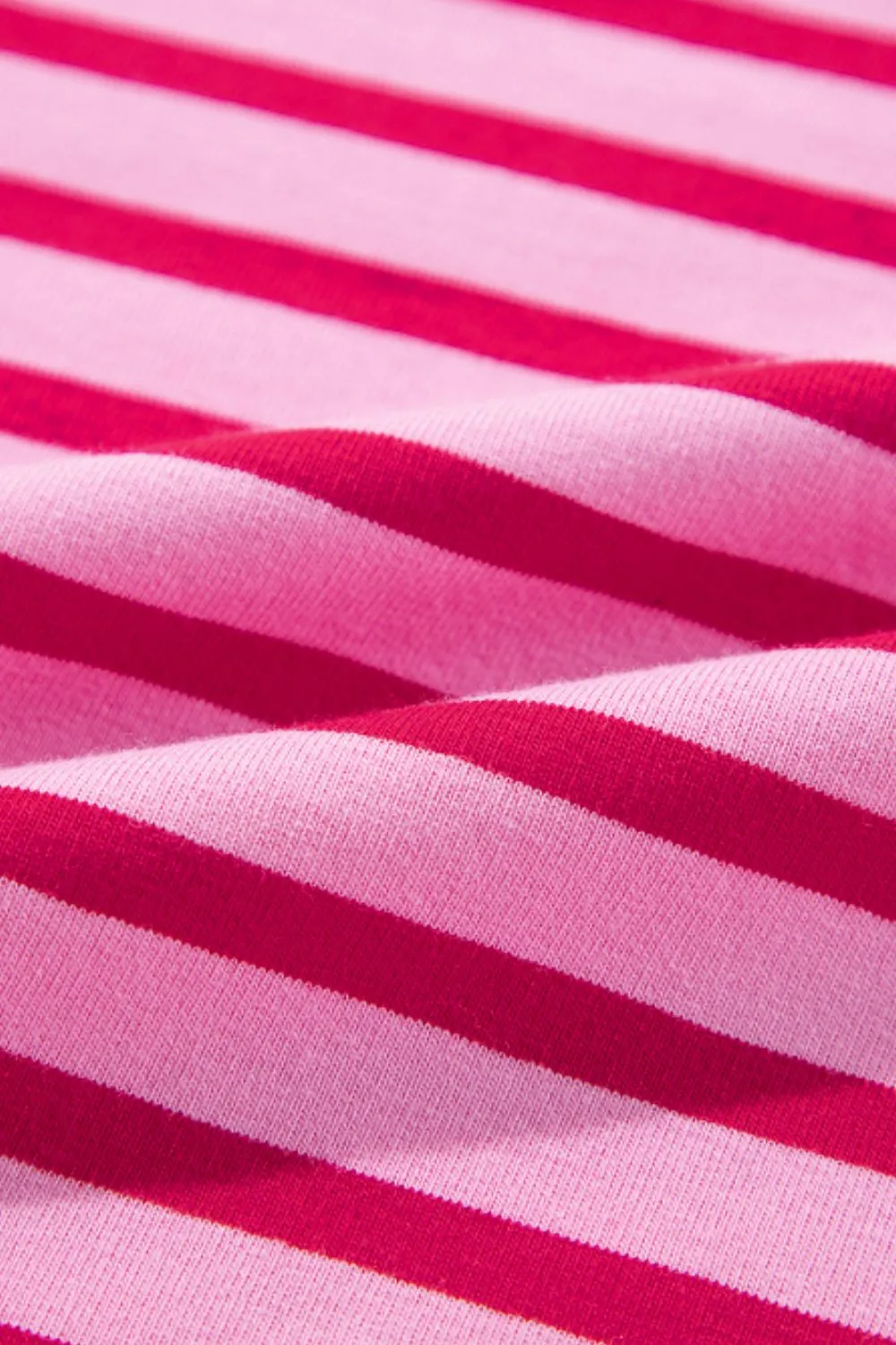 Striped Round Neck Long Sleeve Sweatshirt, image 2