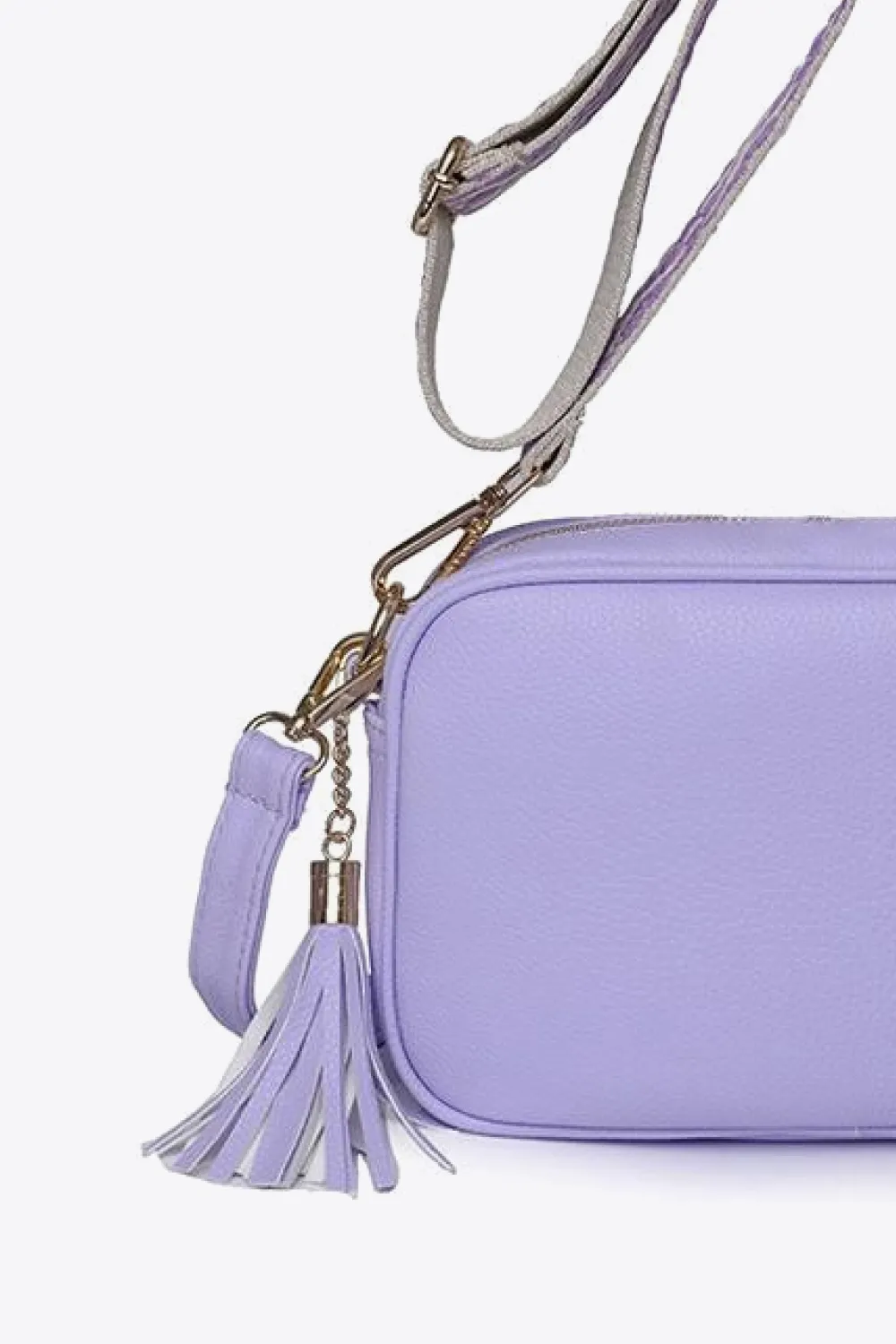 PU Leather Tassel Crossbody Bag, image 2