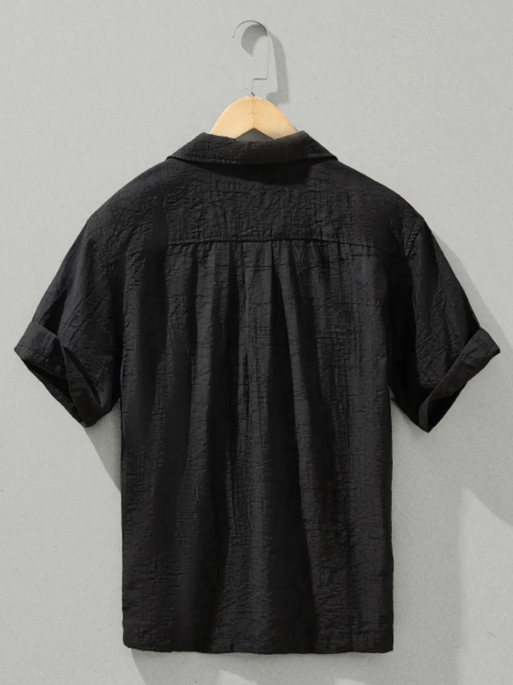 Men's Plus Size Button Up Short Sleeve Shirt, image 3