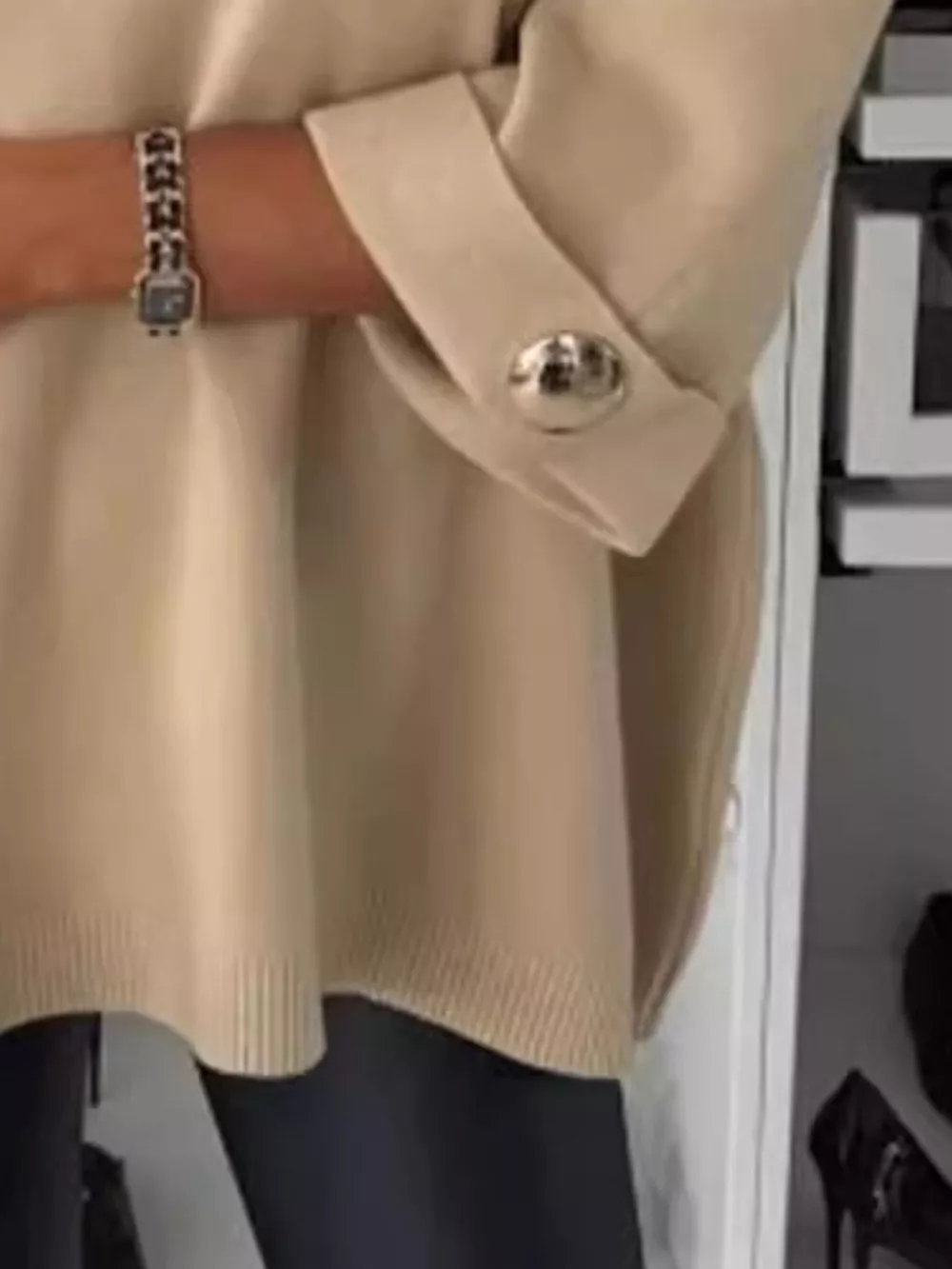 Full Size Round Neck Drop Shoulder Top with Ribbed Trim Plus Size, image 2