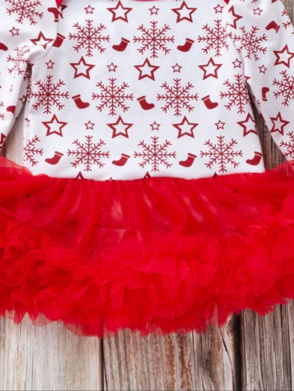 Children's Christmas One Piece Dress with Headband, image 7