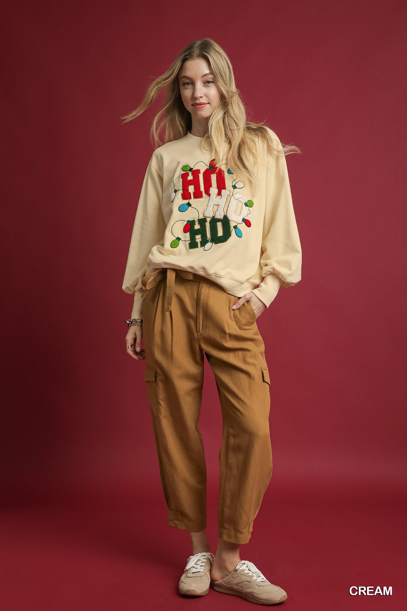 HO Applique French Terry Sweatshirt, image 4