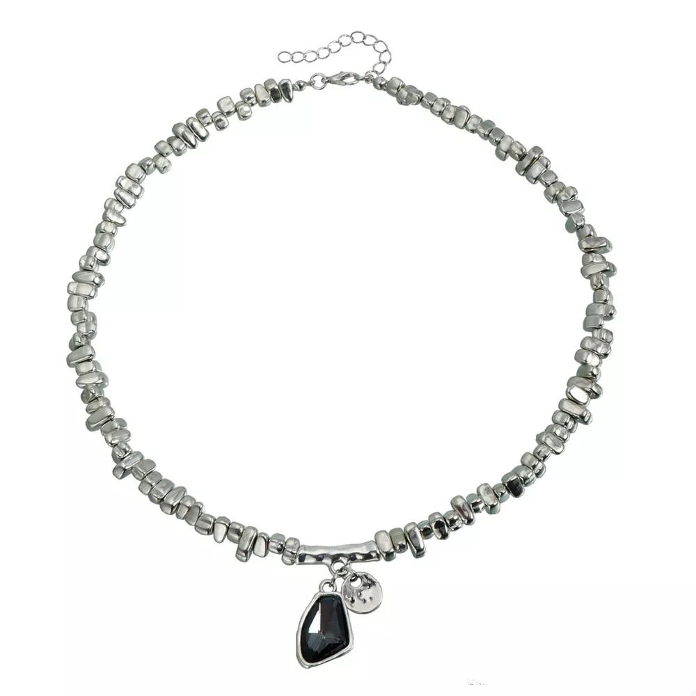 Silver-Plated Minimalist Pendant Necklace, image 6