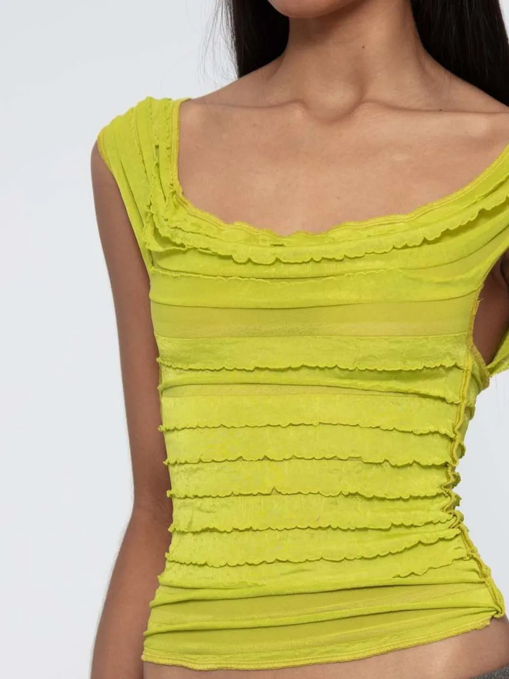 Ruched Solid Tank, image 3