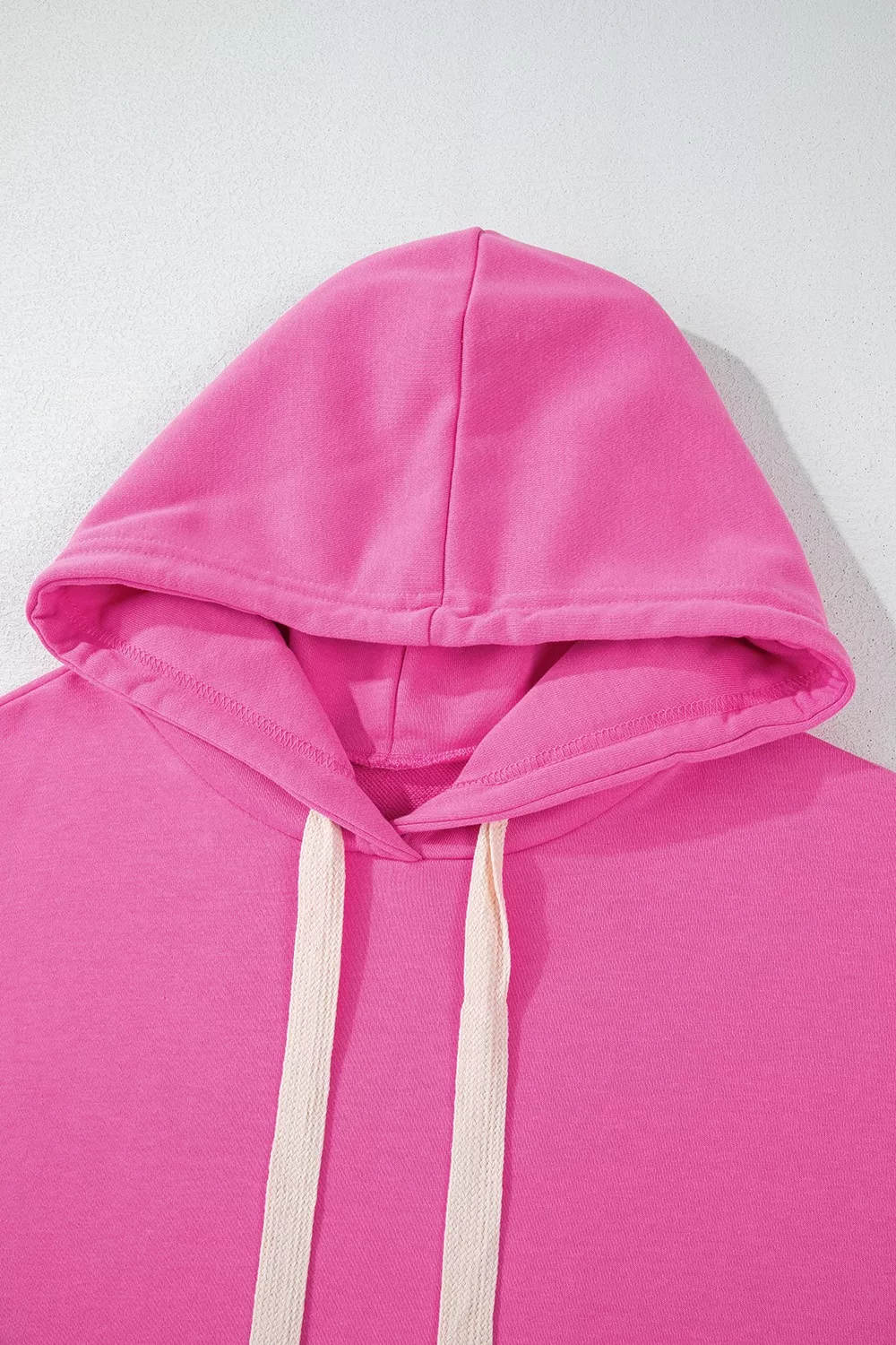 Drawstring Dropped Shoulder Hoodie, image 2