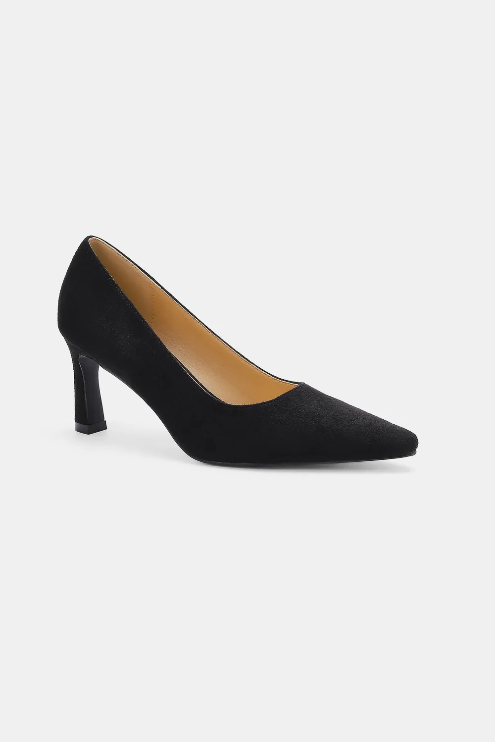 Faux Suede Point Toe Pumps, image 2