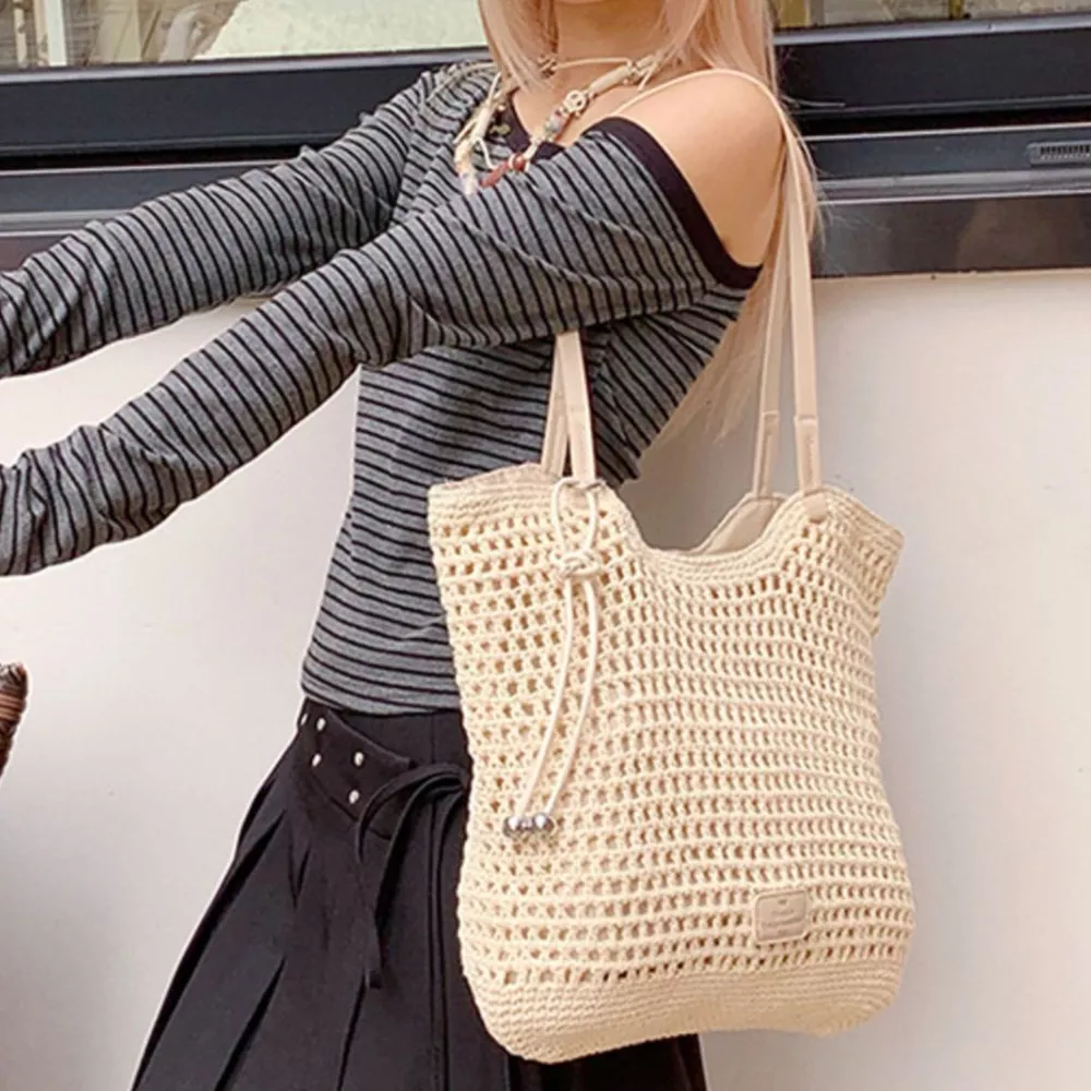 Crochet Knit Shoulder Bag, image 9