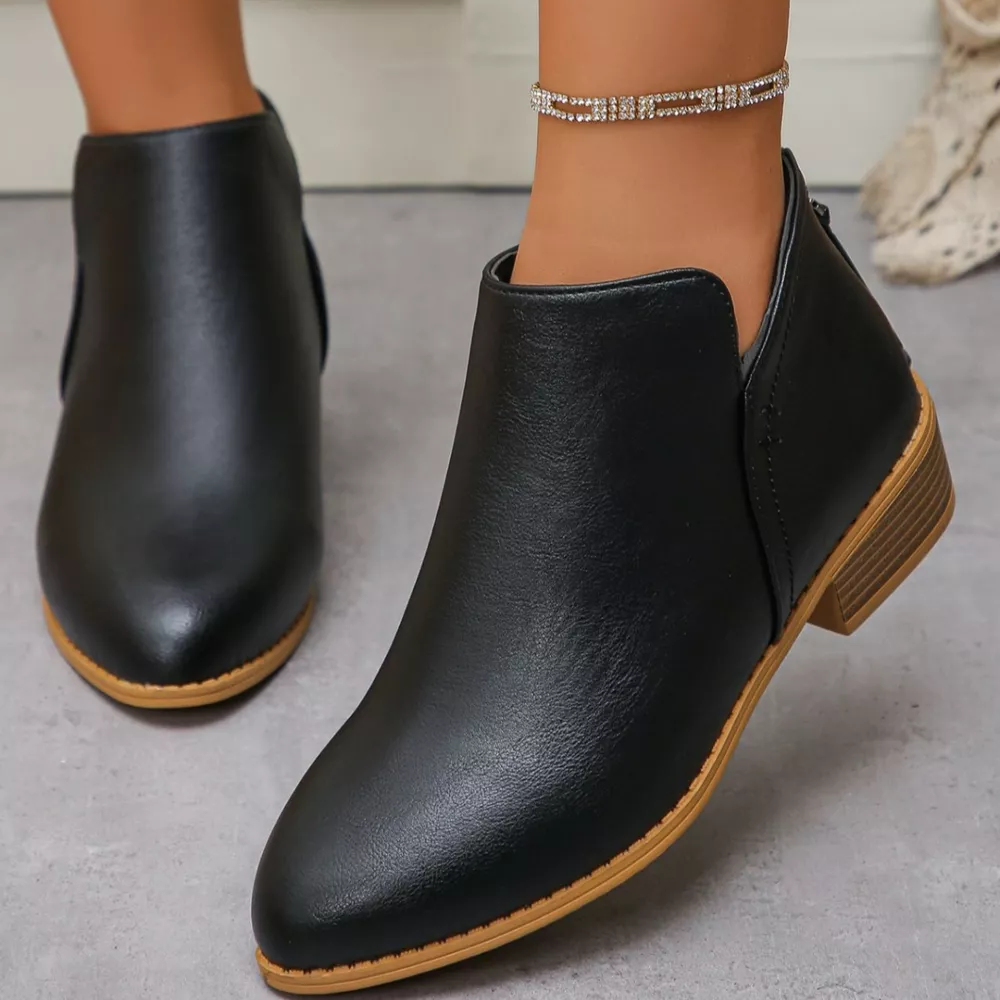 Point Toe Block Heels Boots, image 3