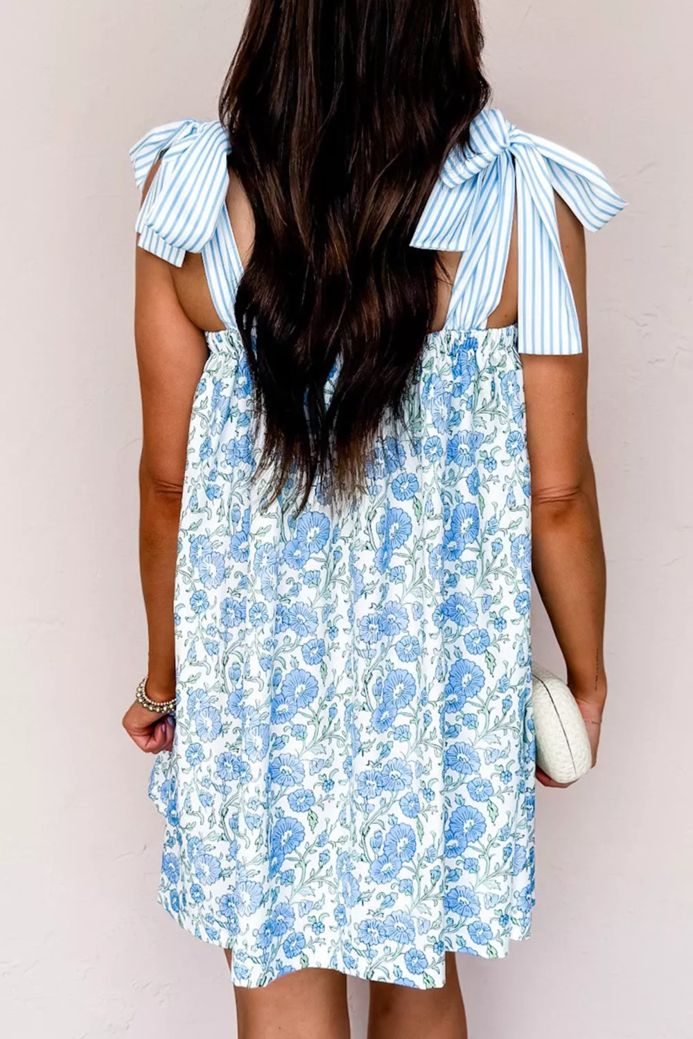 Floral Print Tie-Strap Mini Dress, image 2
