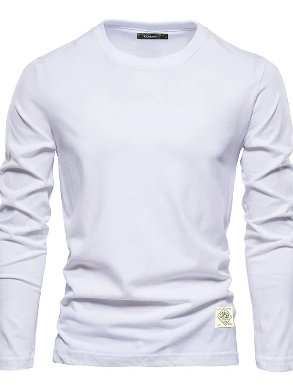 Men's Round Neck Long Sleeve T-Shirt, image 7