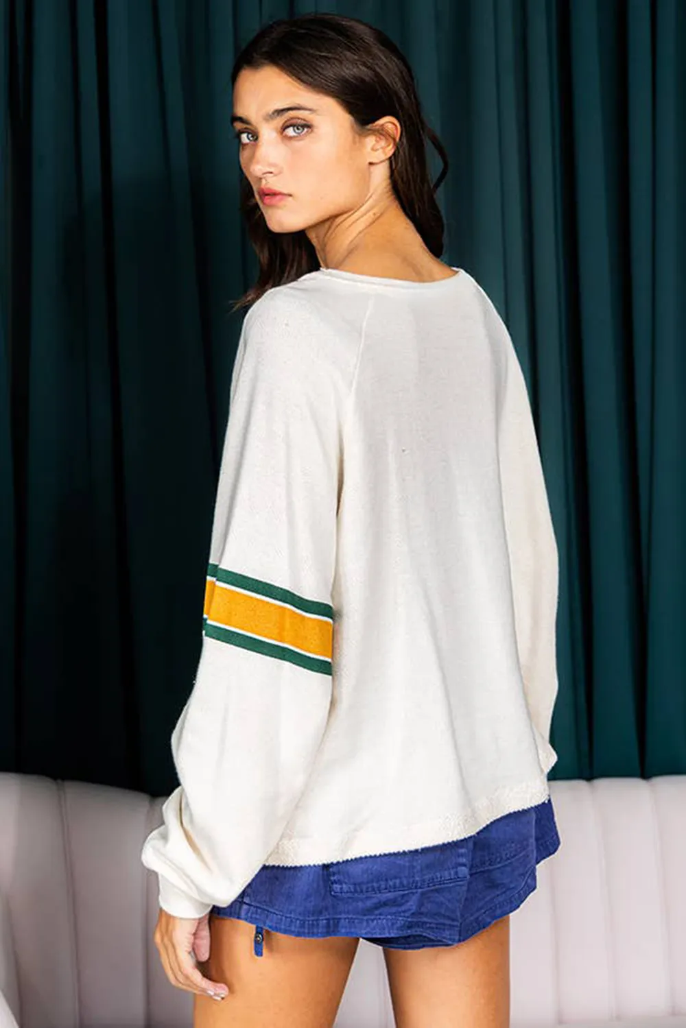 Number 76 Round Neck Long Sleeve Top, image 8