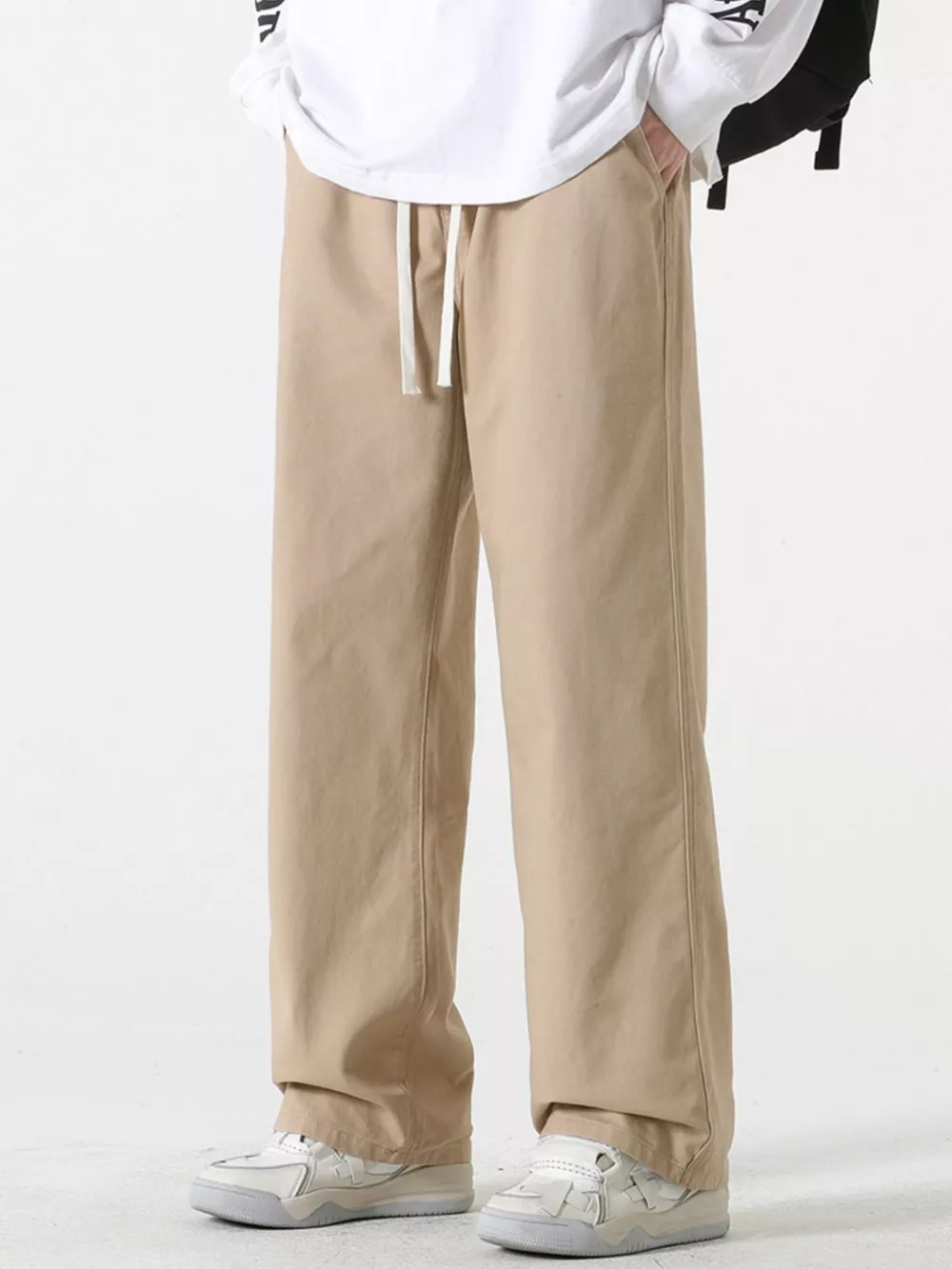 Men's Full Size Relaxed Fit Drawstring Pants Plus Size, image 2