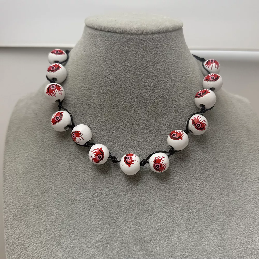 Halloween Beaded Choker Necklace, image 3